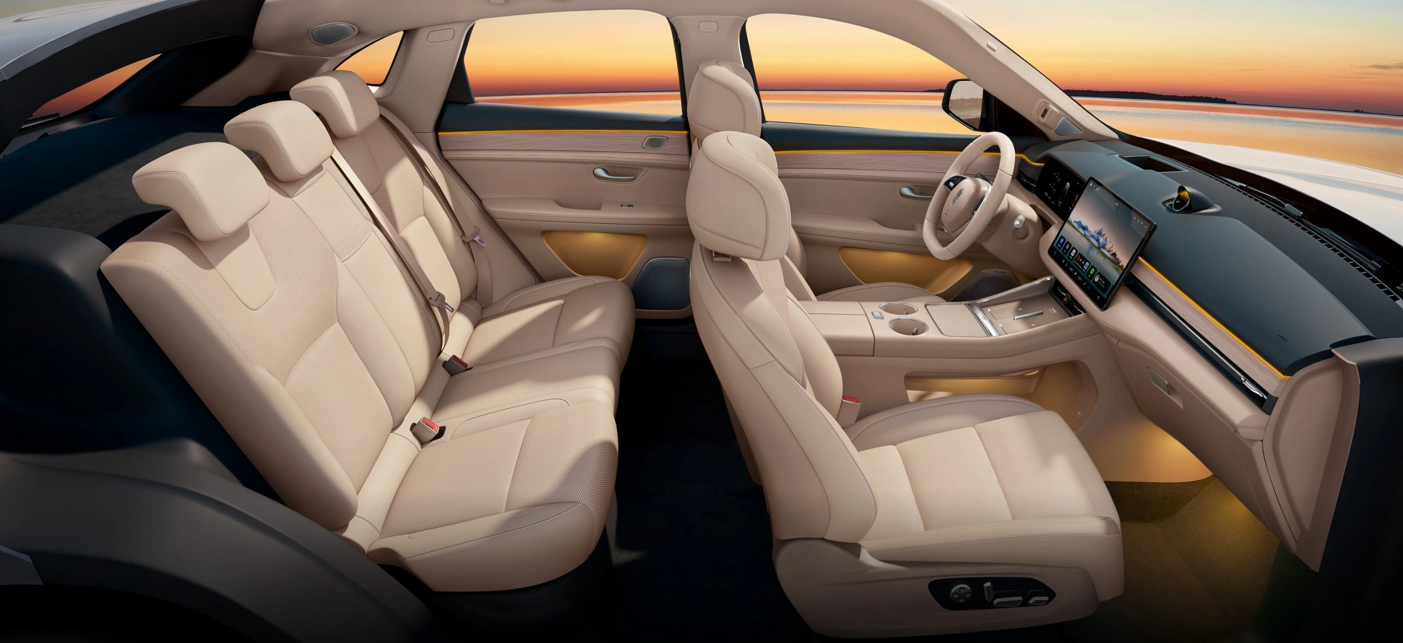 AITO New M5 Ultra — مقاعد سحابية مريحة في جميع الصفوف