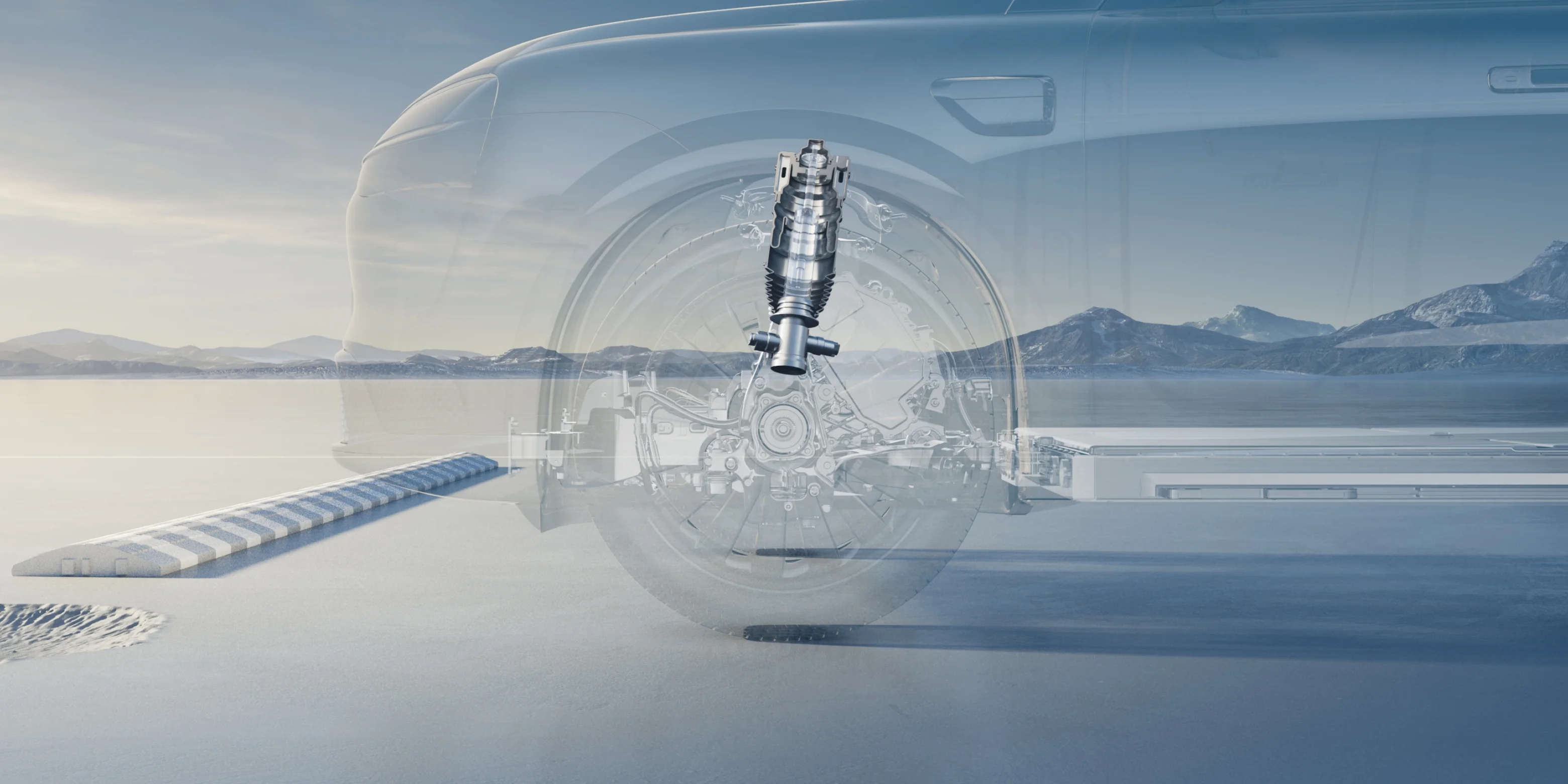Active suspension provides up to 11451 N lifting force, response speed up to 400 mm/s and a 180 mm adjustment range1.